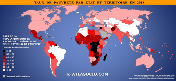 La RDC dans le noir, en termes de taux de pauvreté en 2018